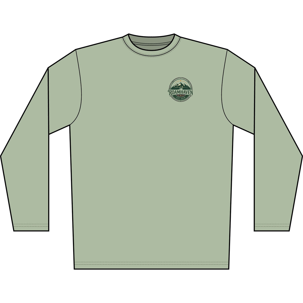 Roamhaven Mountain Logo Long Sleeve Shirt