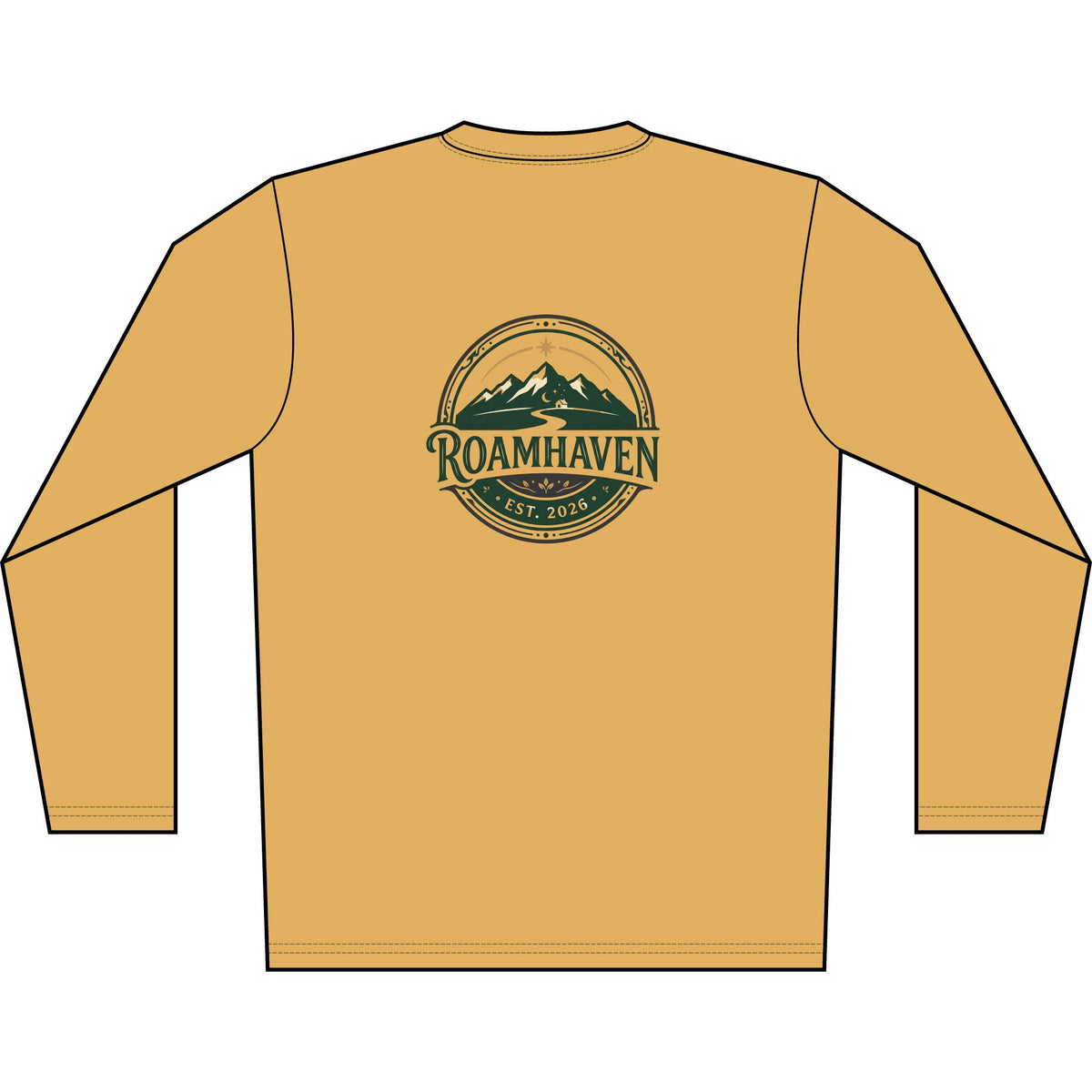 Roamhaven Mountain Logo Long Sleeve Shirt