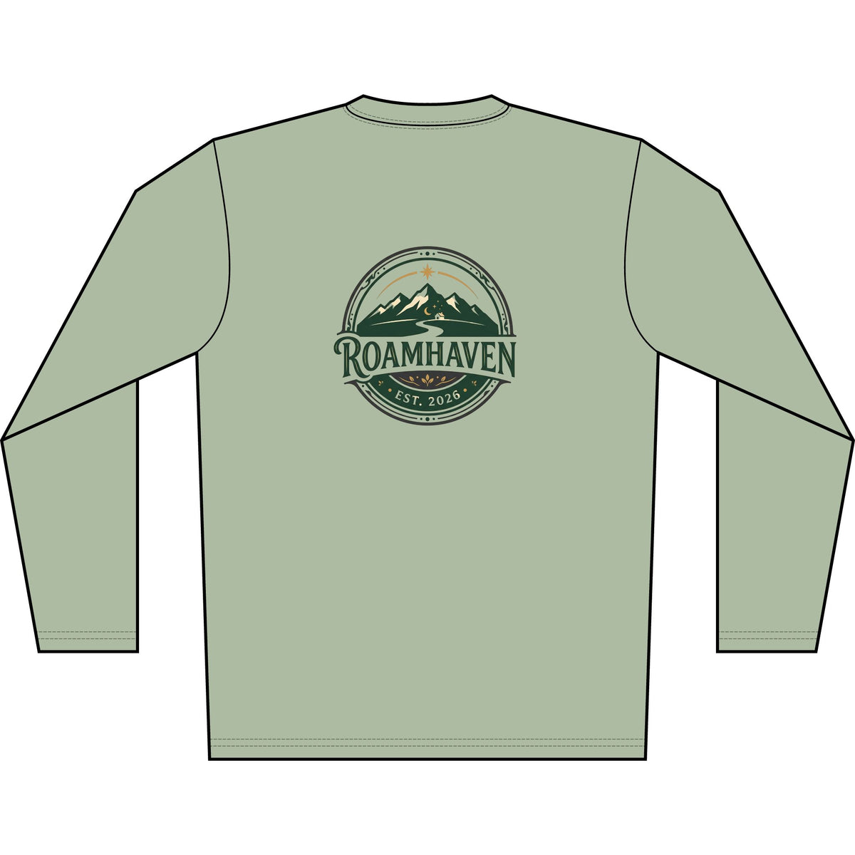 Roamhaven Mountain Logo Long Sleeve Shirt