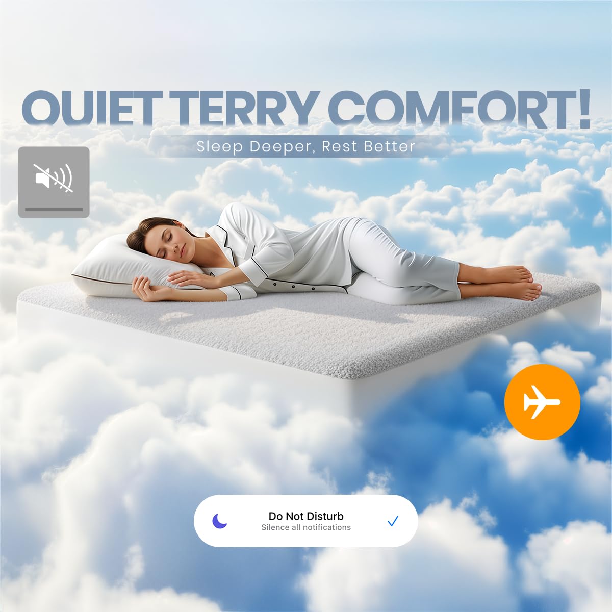 Waterproof Twin Size Mattress Protector fits Upto 15" Deep Pocket