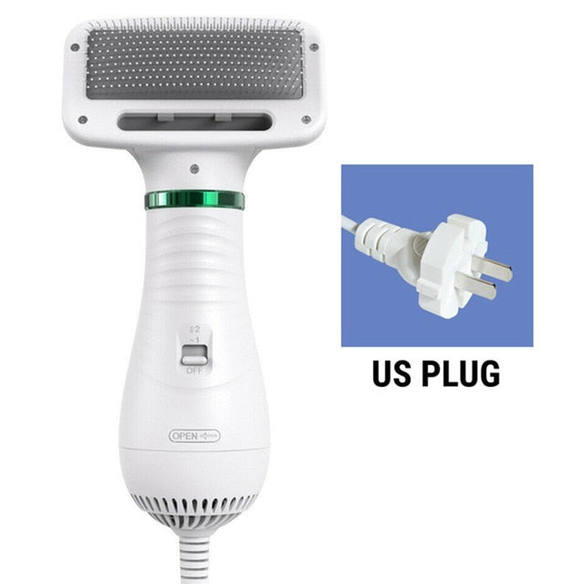 2-in-1 Dog Hair Dryer Brush