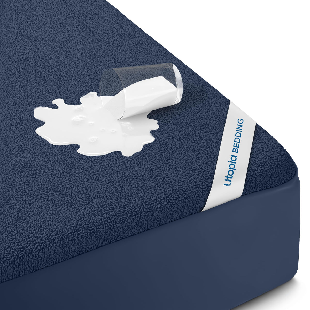 Waterproof Twin Size Mattress Protector fits Upto 15" Deep Pocket
