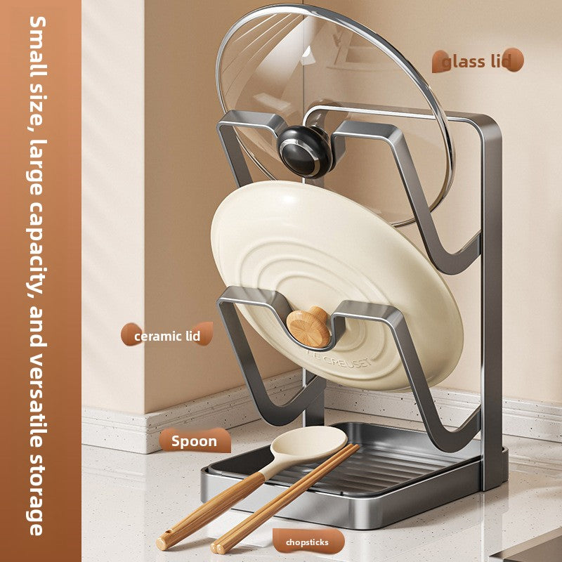 Multifunctional Kitchen Pot Lid Organizer Rack