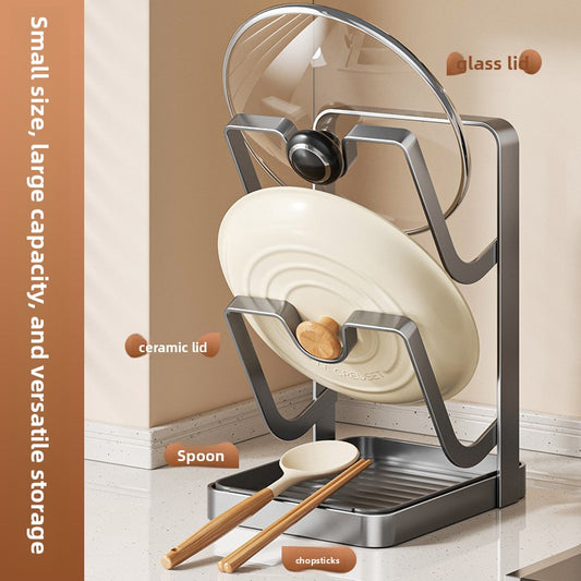 Multifunctional Kitchen Pot Lid Organizer Rack