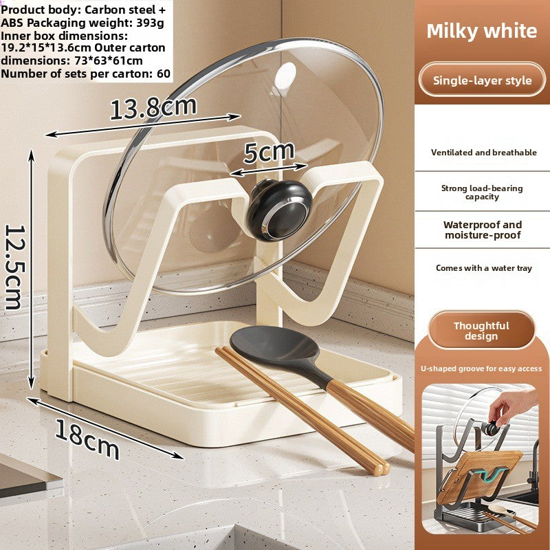Multifunctional Kitchen Pot Lid Organizer Rack