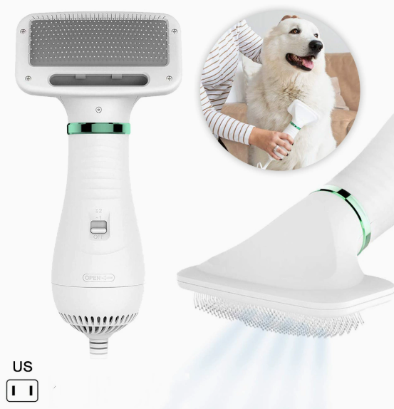 2-in-1 Dog Hair Dryer Brush